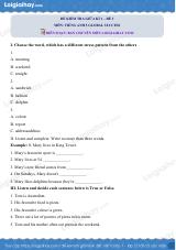 Đề thi giữa kì 1 Tiếng Anh 5 Global Success - Đề số 3